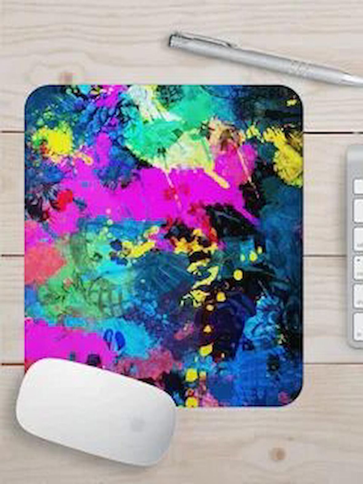  BOYA DESENLİ Bilek Destekli Mouse pad