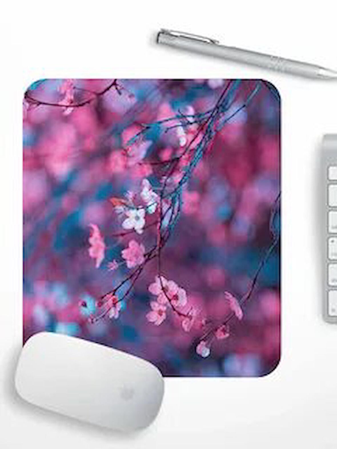  BAHAR DESENLİ Düz Dikdörtgen Mouse pad