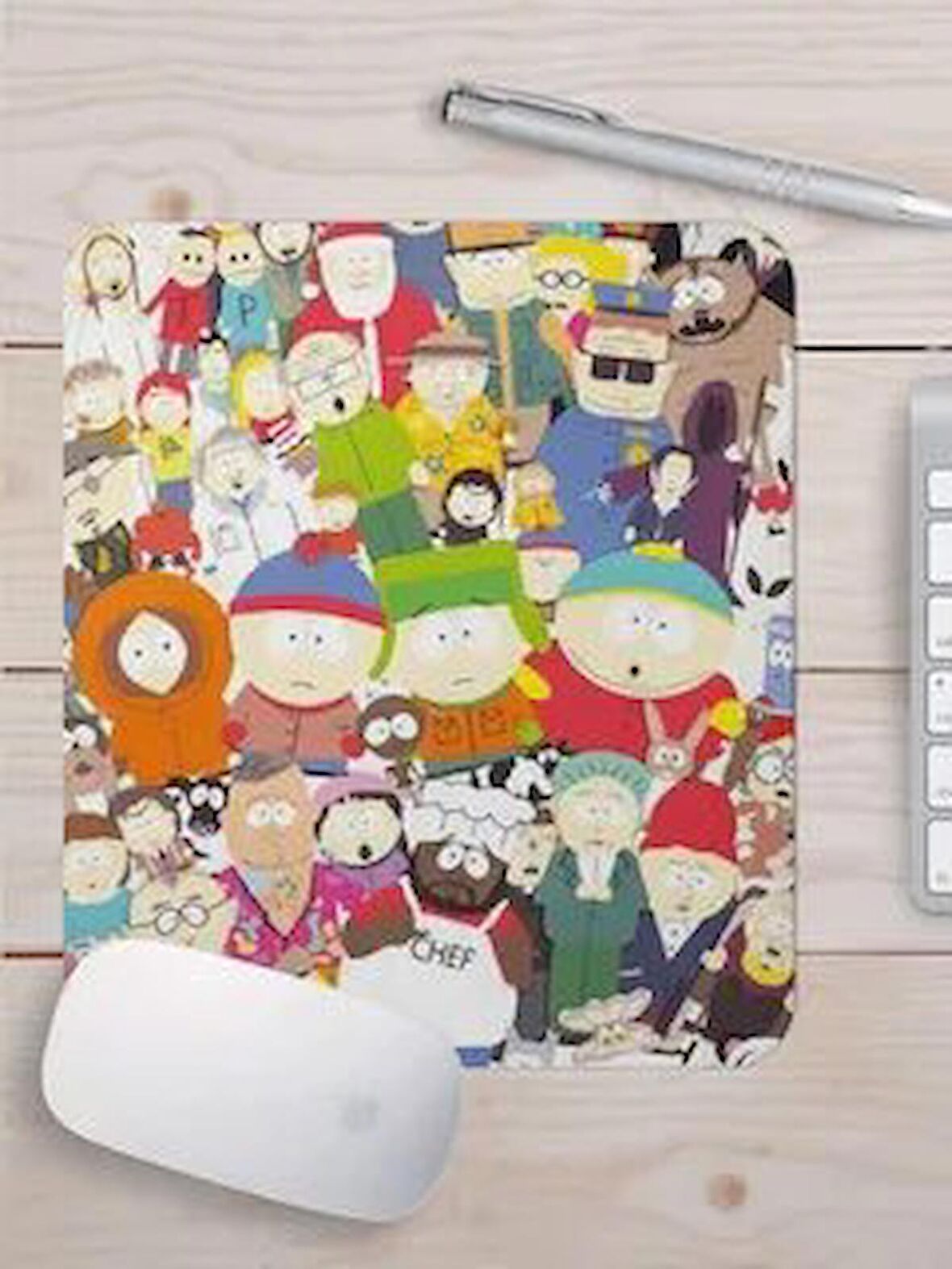  İLLÜSTRASYON DESENLİ Düz Dikdörtgen Mouse pad