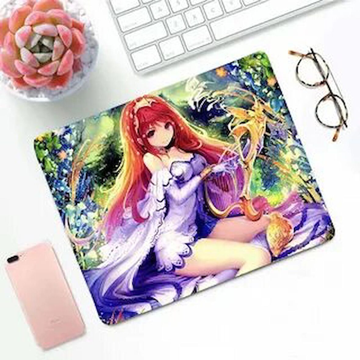  İLLÜSTRASYON DESENLİ Dikdörtgen Mouse pad