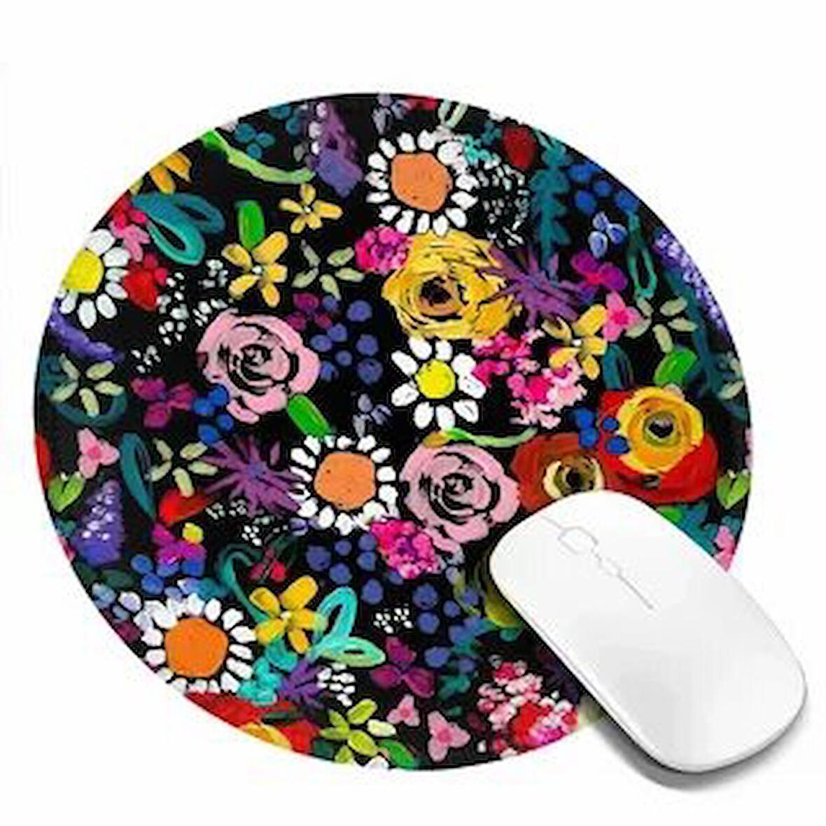  BAHAR DESENLİ Yuvarlak Mouse pad