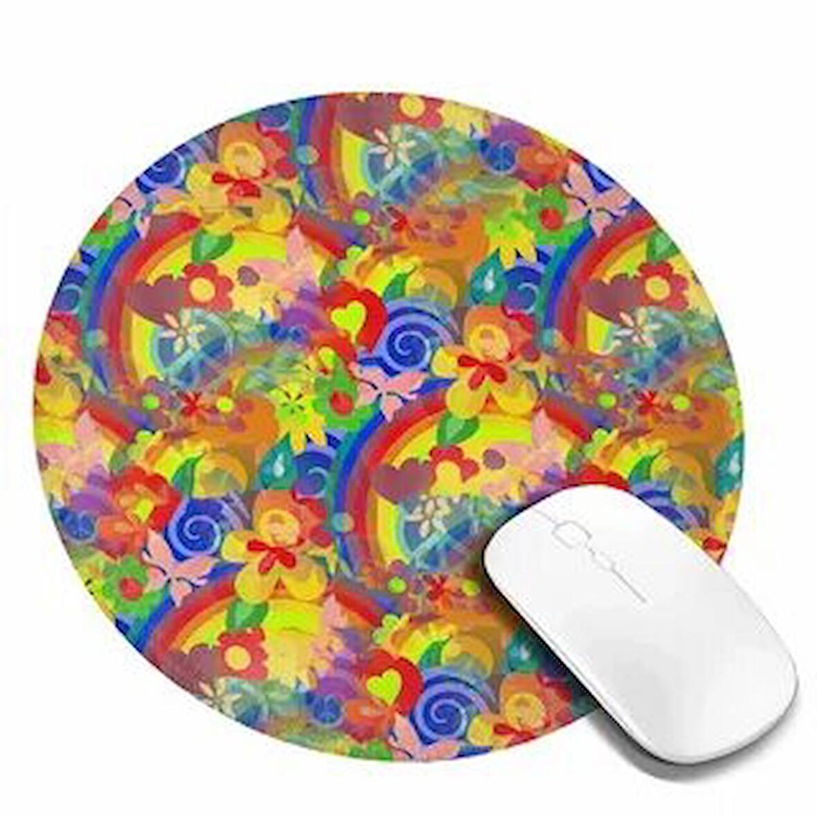  BAHAR DESENLİ Yuvarlak Mouse pad