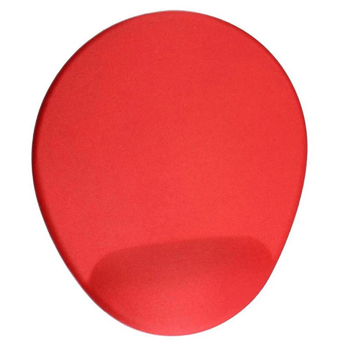 Kırmızı Oval Bilek Destekli Mouse Pad