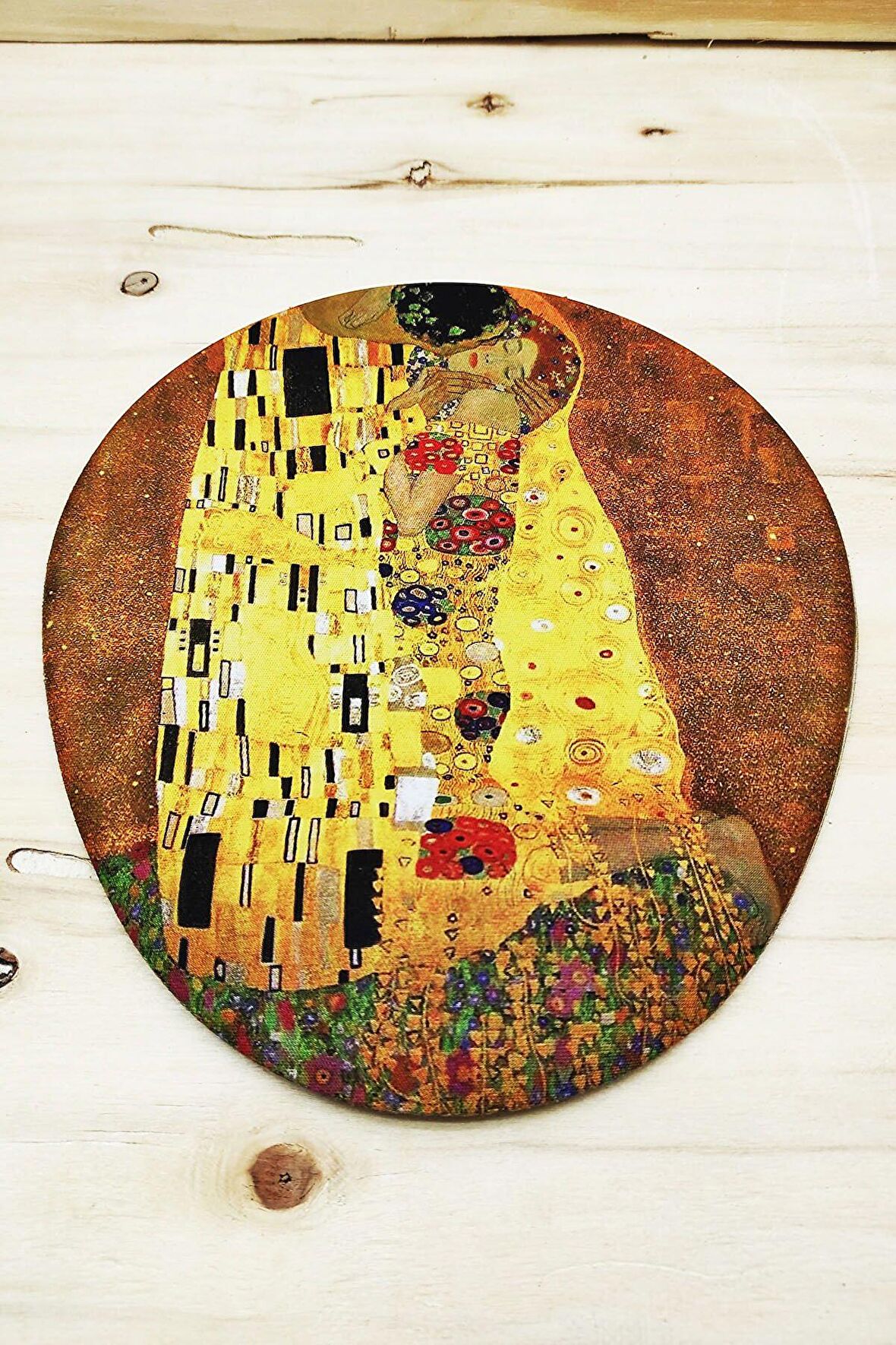  Gustav Klimt - Oval Mouse Pad Bilek Destekli