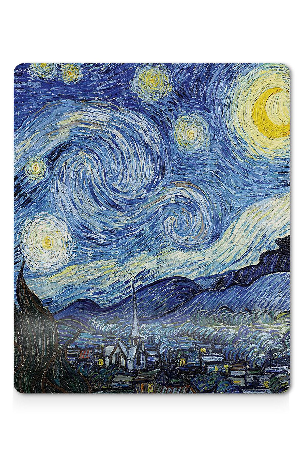 Van Gogh Starry Night Bilek Destekli Mouse Pad