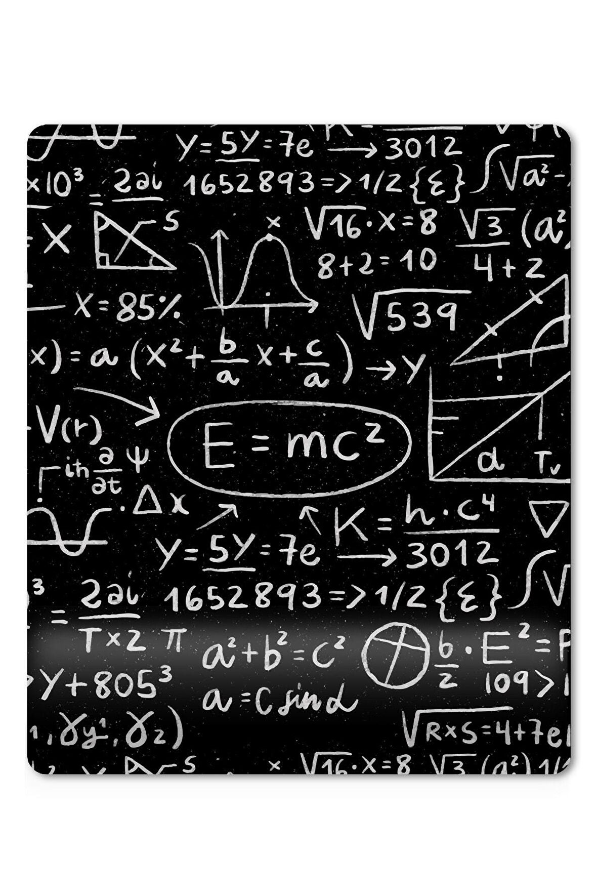 E=mc2 Formül Desenli Bilek Destekli Mouse Pad