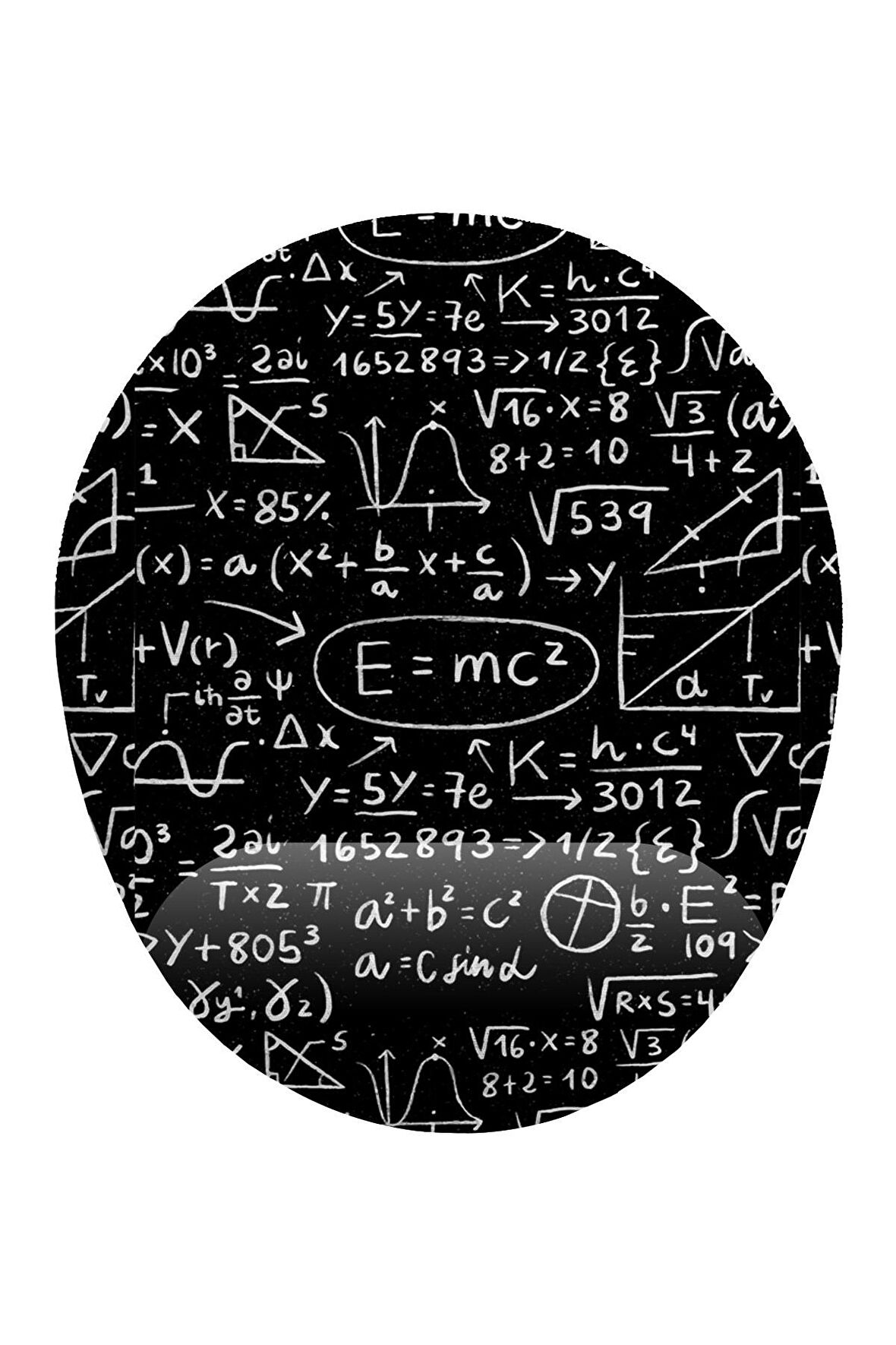 E=mc2 Formüller Bilek Destekli Mouse Pad