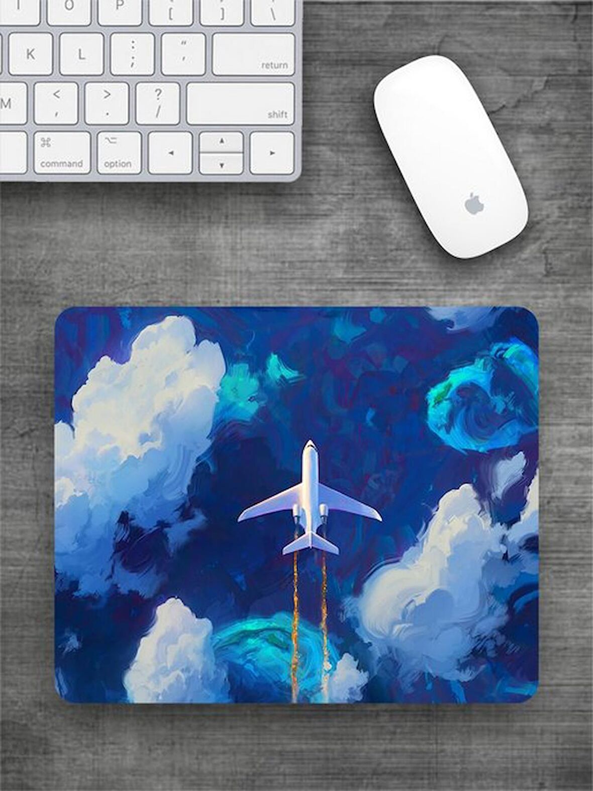 GÖKYÜZÜ Baskılı Dikdörtgen Mouse Pad BSKBZR