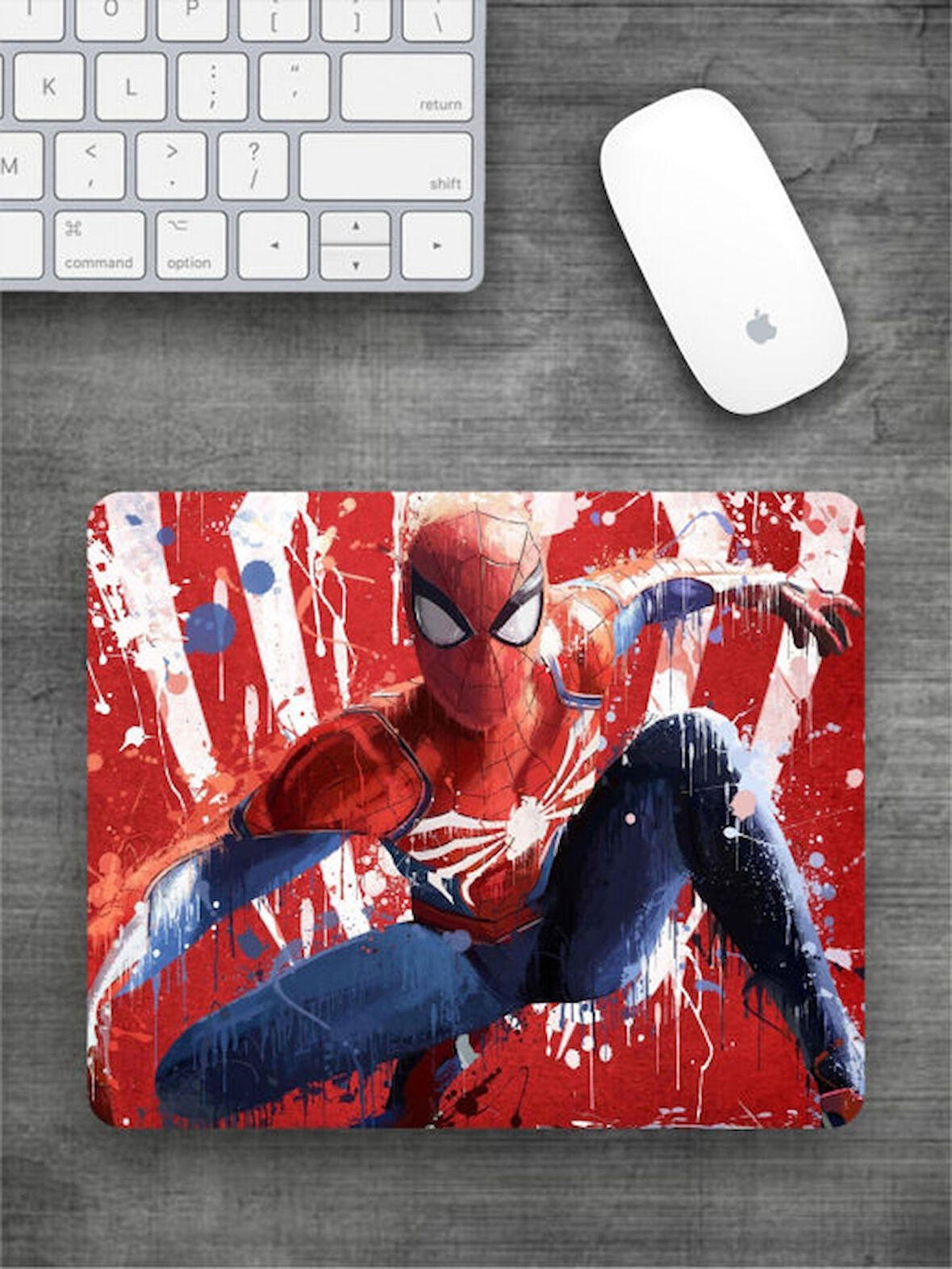 SPİDERMAN Baskılı Dikdörtgen Mouse Pad BSKBZR