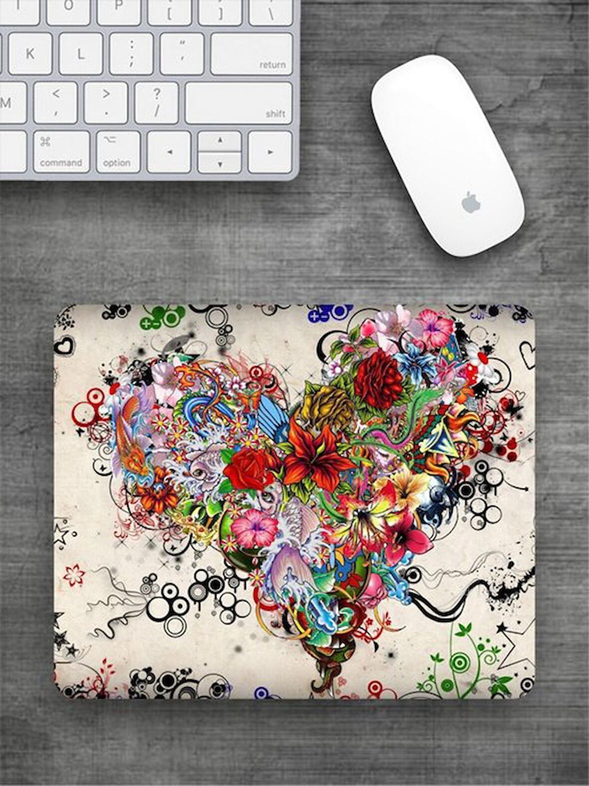 ILLUSTRASYON Baskılı Dikdörtgen Mouse Pad BSKBZR