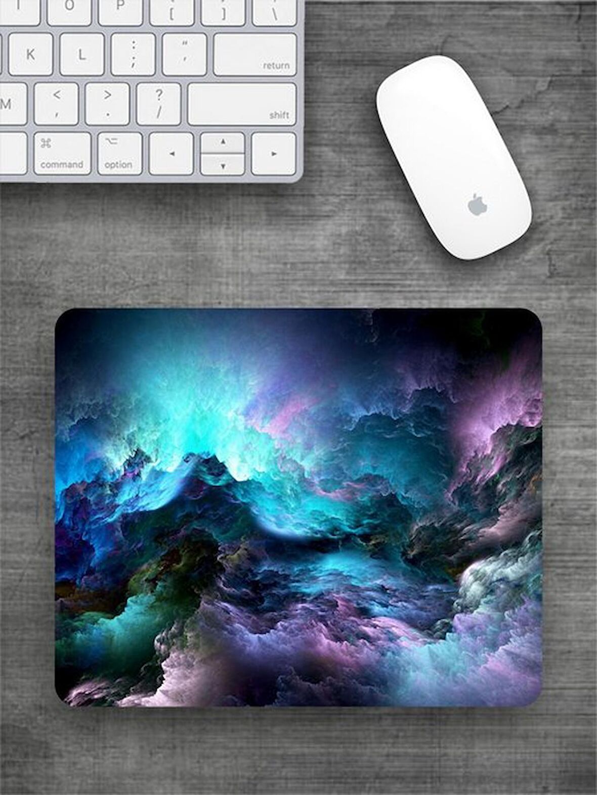 BULUTLAR Baskılı Dikdörtgen Mouse Pad BSKBZR