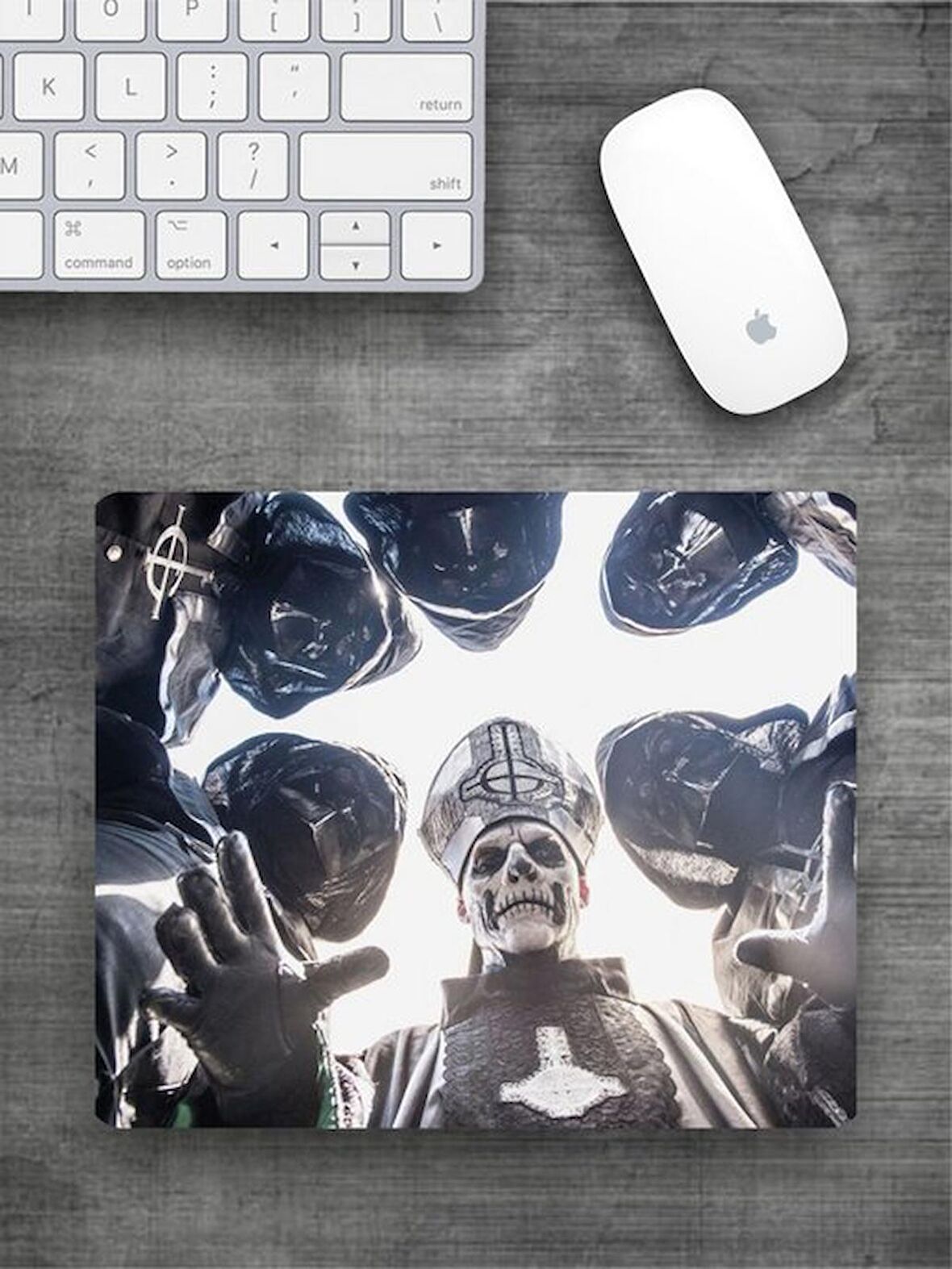 İSKELETLER Baskılı Dikdörtgen Mouse Pad BSKBZR