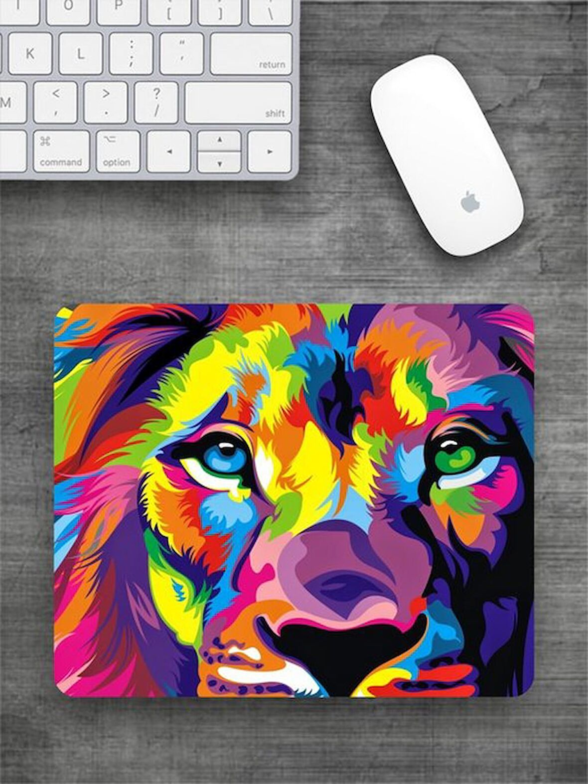 ASLAN Baskılı Dikdörtgen Mouse Pad BSKBZR