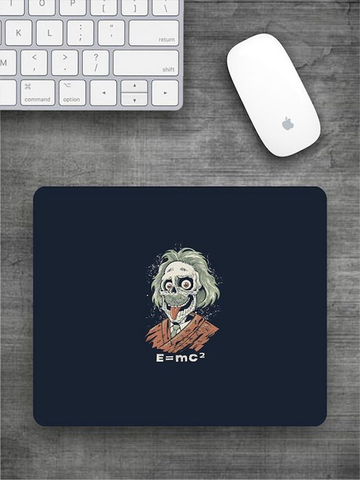 EINSTEIN Baskılı Dikdörtgen Mouse Pad BSKBZR