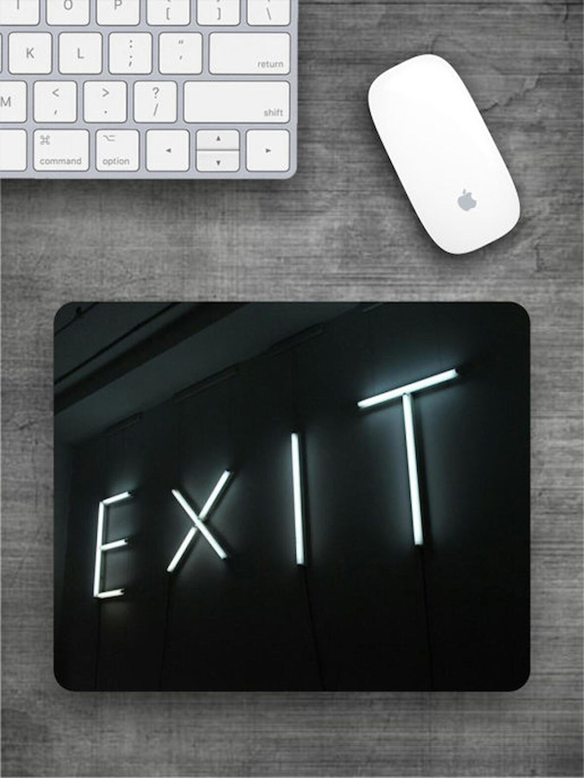 EXIT Baskılı Dikdörtgen Mouse Pad BSKBZR