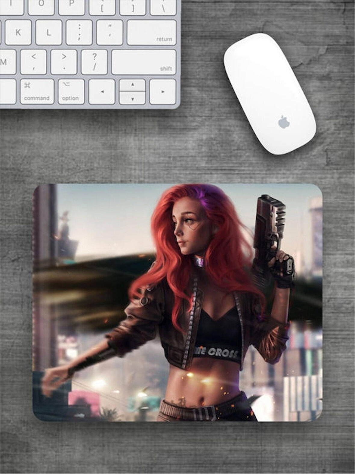 ILLUSTRASYON Baskılı Dikdörtgen Mouse Pad BSKBZR