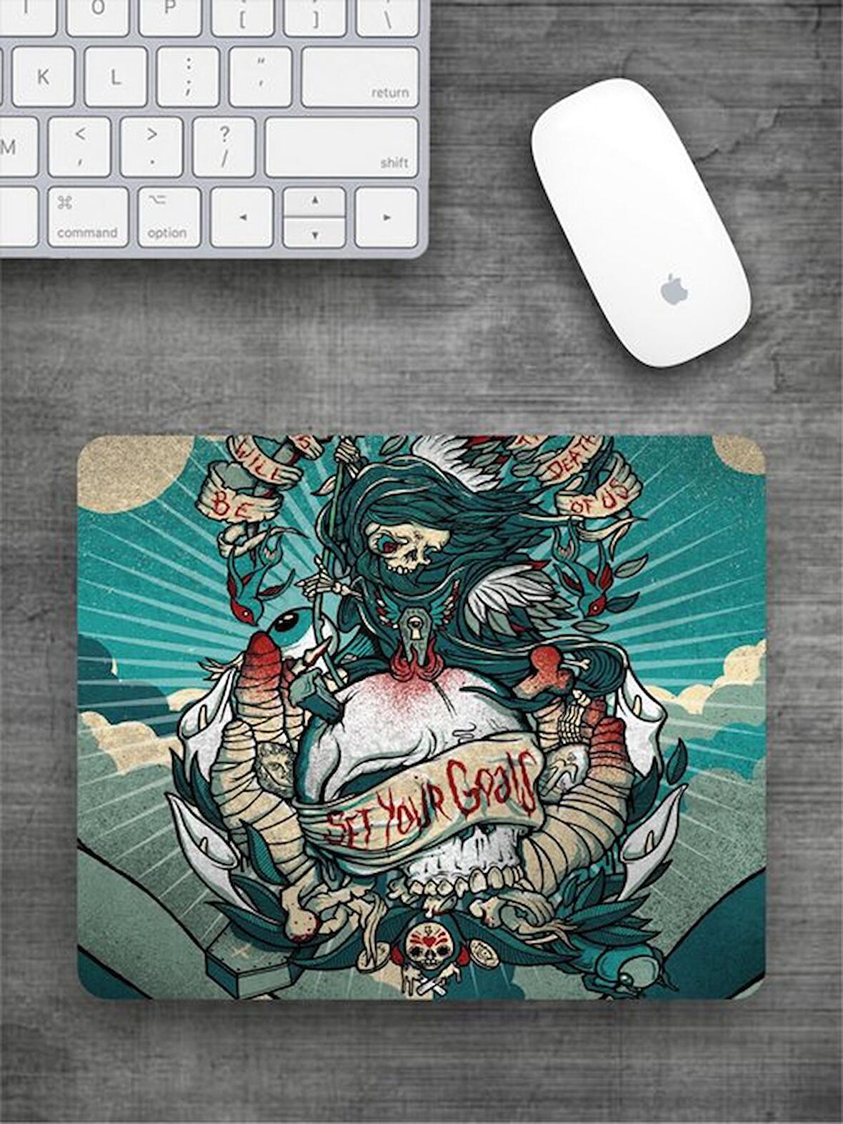 ILLUSTRASYON Baskılı Dikdörtgen Mouse Pad BSKBZR