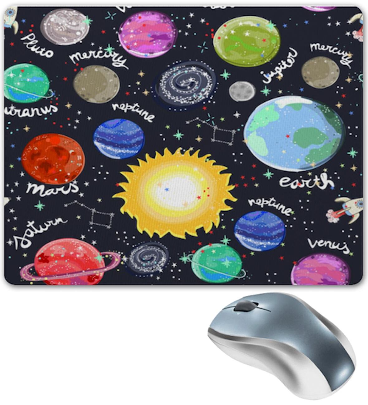 ILLUSTRASYON Baskılı Mouse Pad BaskıBazar