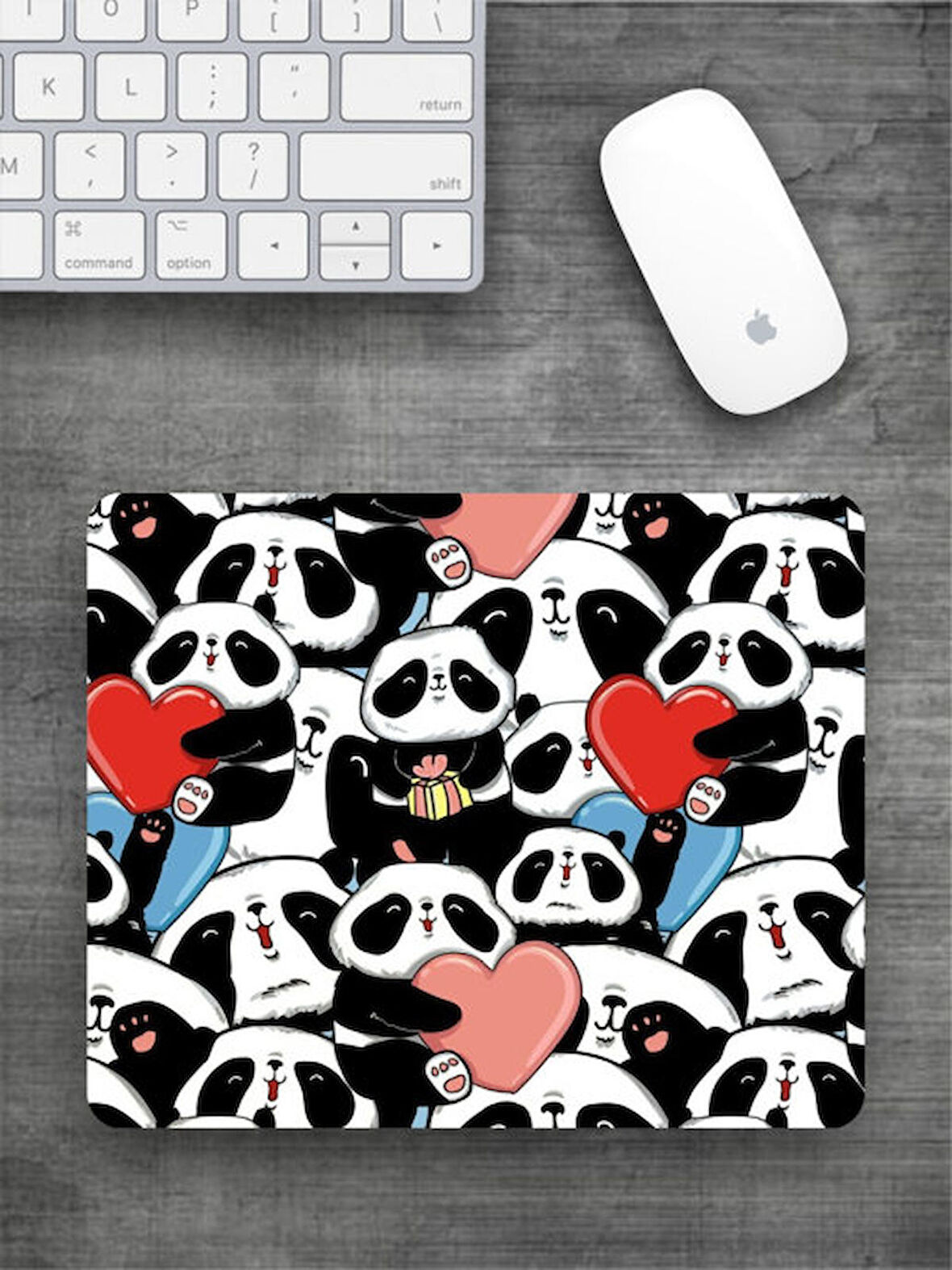 PANDALAR Baskılı Dikdörtgen Mouse Pad BSKBZR