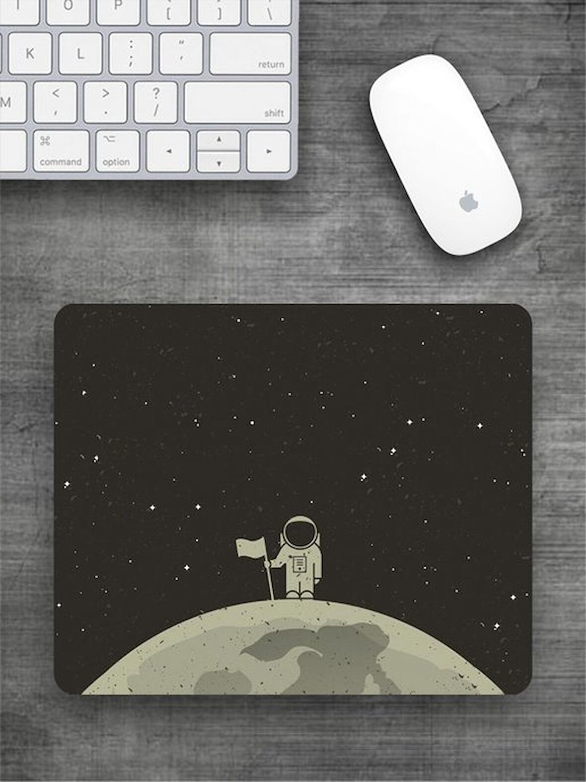 ASTRONOT Baskılı Dikdörtgen Mouse Pad BSKBZR