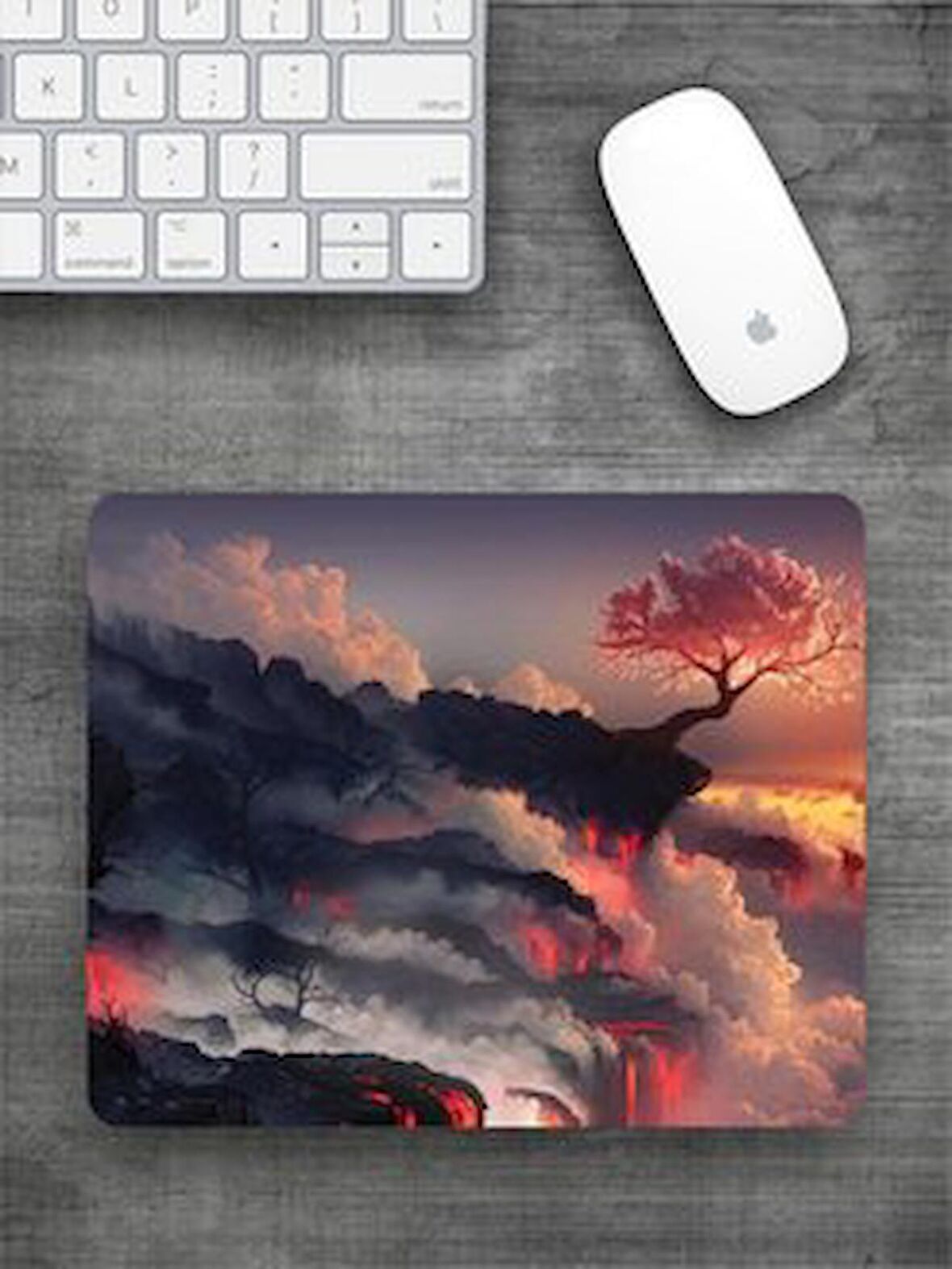  İllüstrasyon Desen Baskılı Mouse Pad