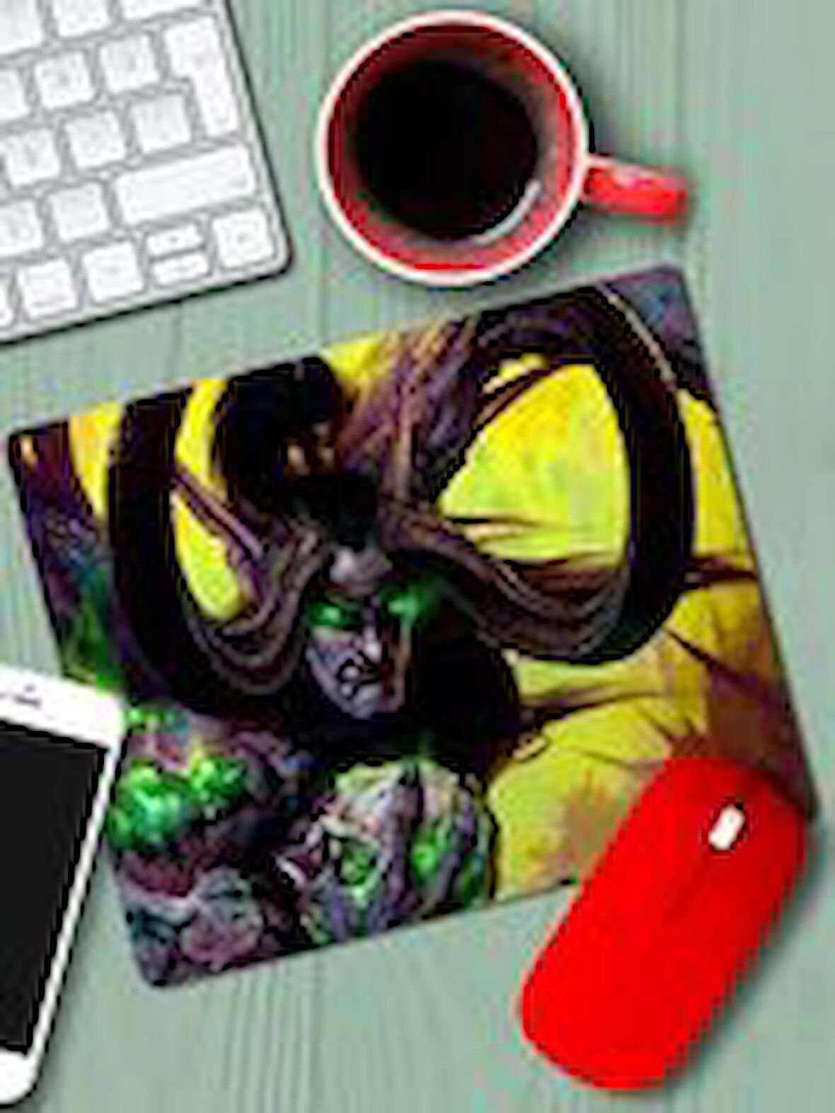  İllüstrasyon Desen Baskılı Mouse Pad