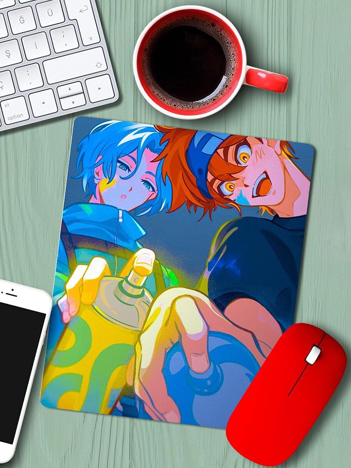  İllüstrasyon Desen Baskılı Mouse Pad