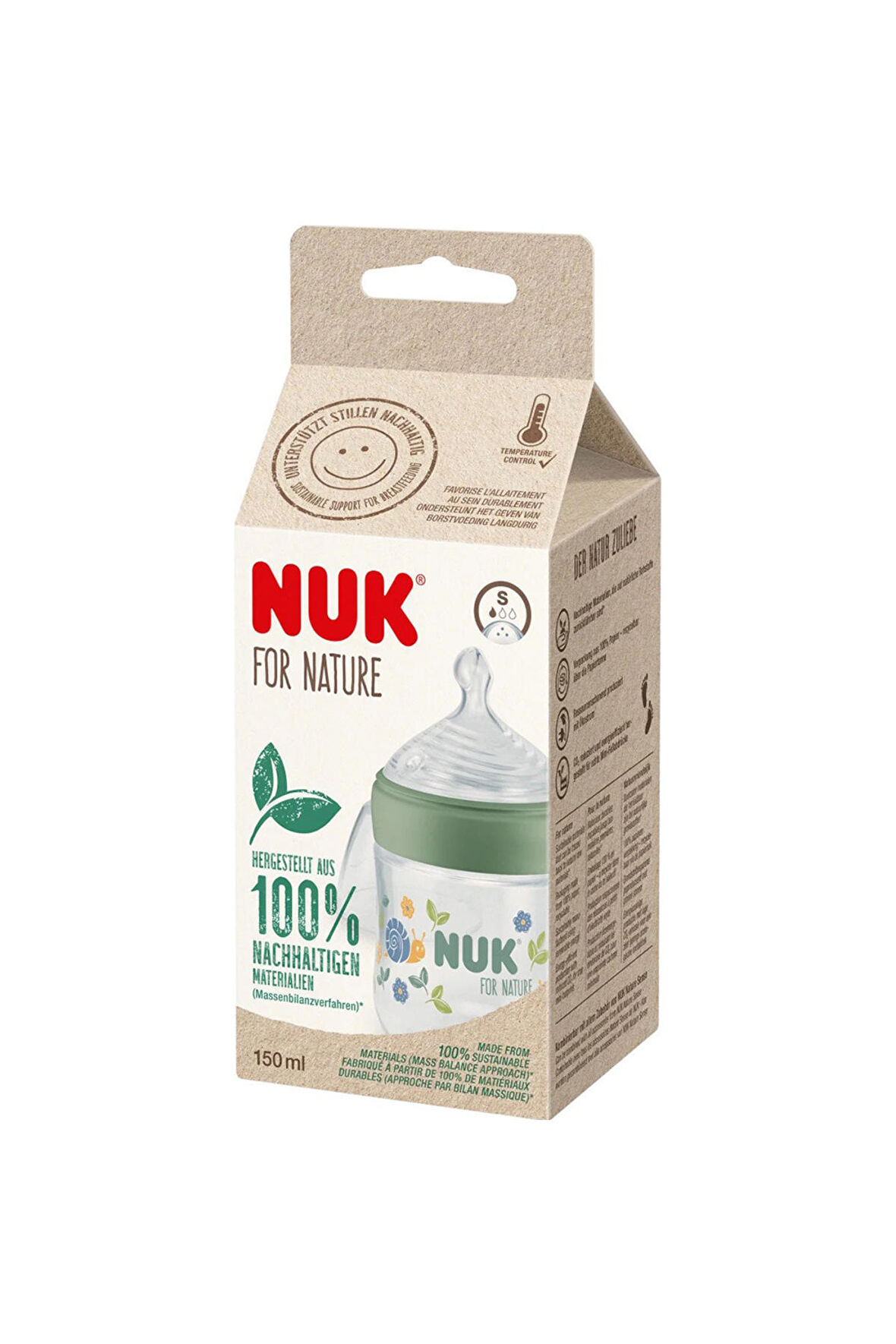 For Nature Sıcaklık Göstergeli PP Biberon 150 ml