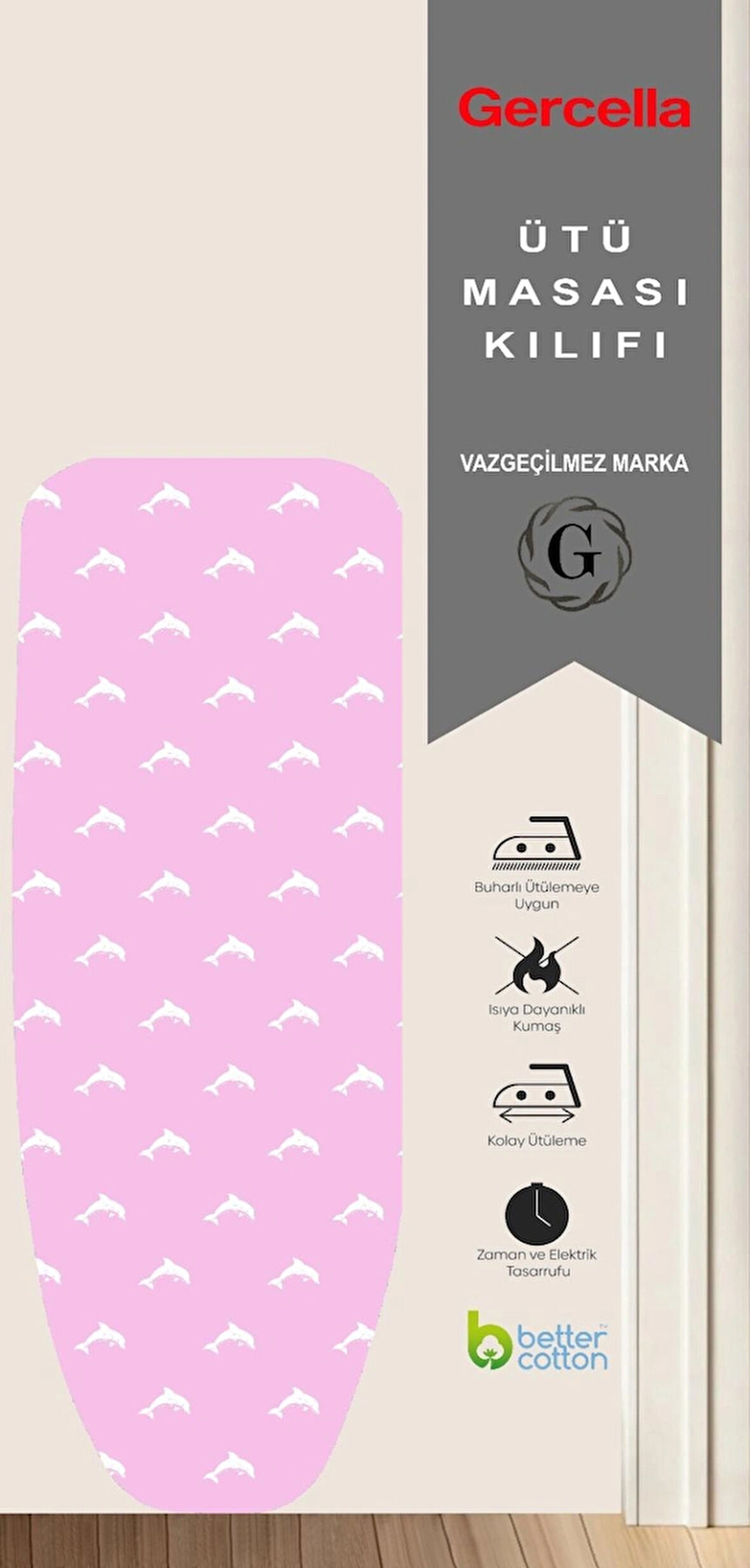 COMFORT YNS A.PEMBE ÜTÜMASASI KILIFI BEZİ ÖRTÜSÜ ÜTÜ VE ÜTÜ MASASI VE AKSESUARLARI