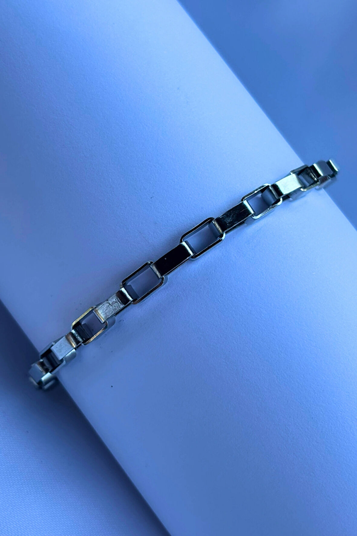 El İşçiliği ile Üretilmiş Paslanmaz Çelik Erkek Bileklik