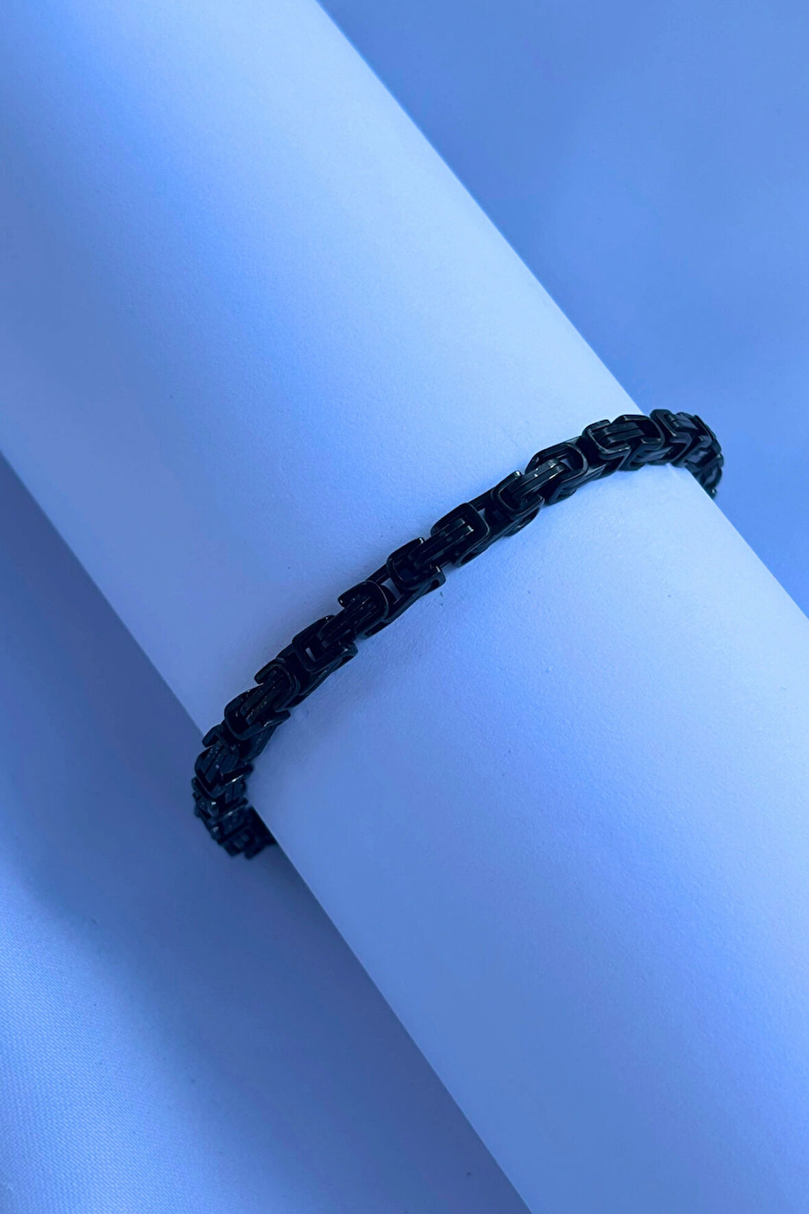 El İşçiliği ile Üretilmiş Paslanmaz Çelik Erkek Bileklik