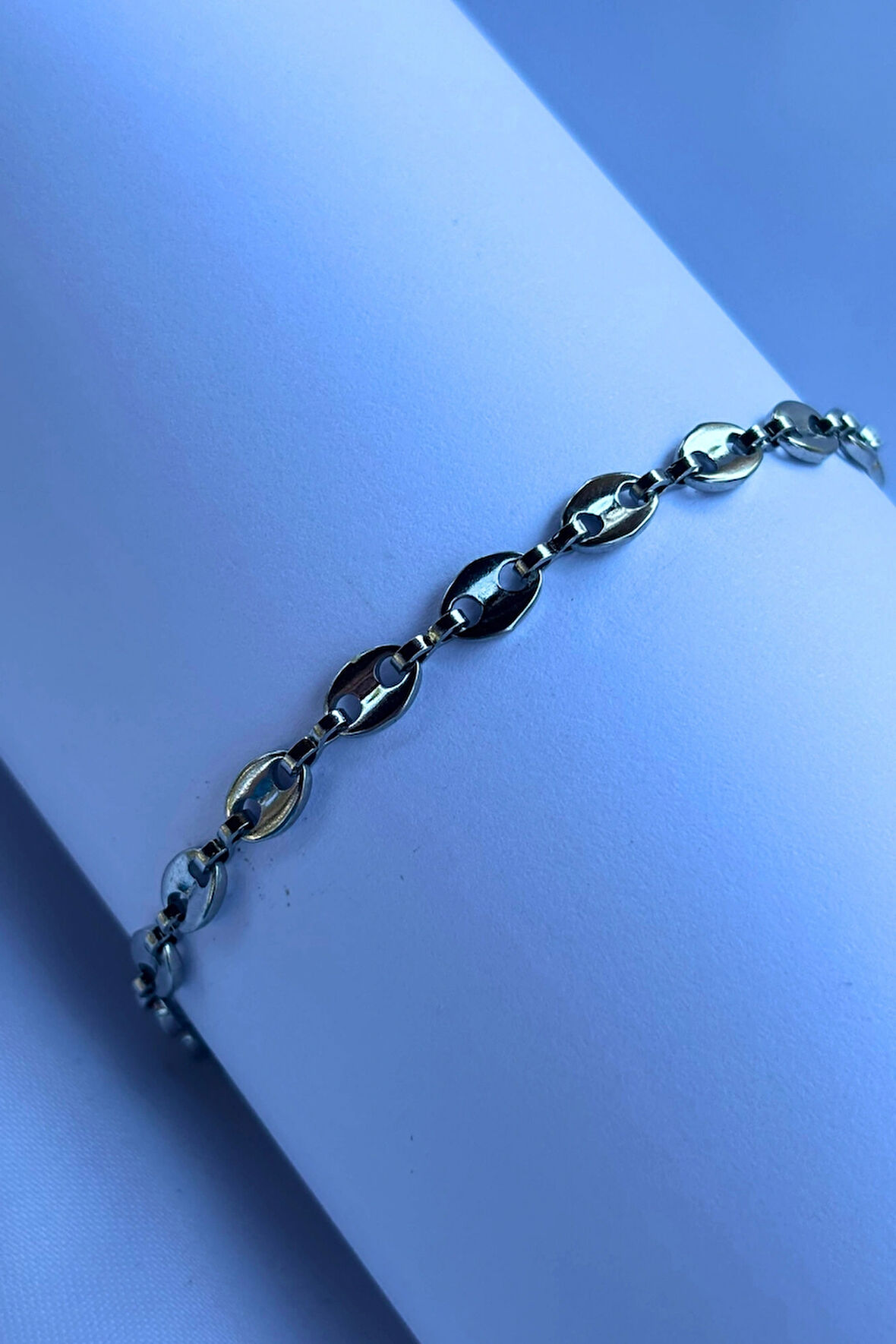 El İşçiliği ile Üretilmiş Paslanmaz Çelik Erkek Bileklik