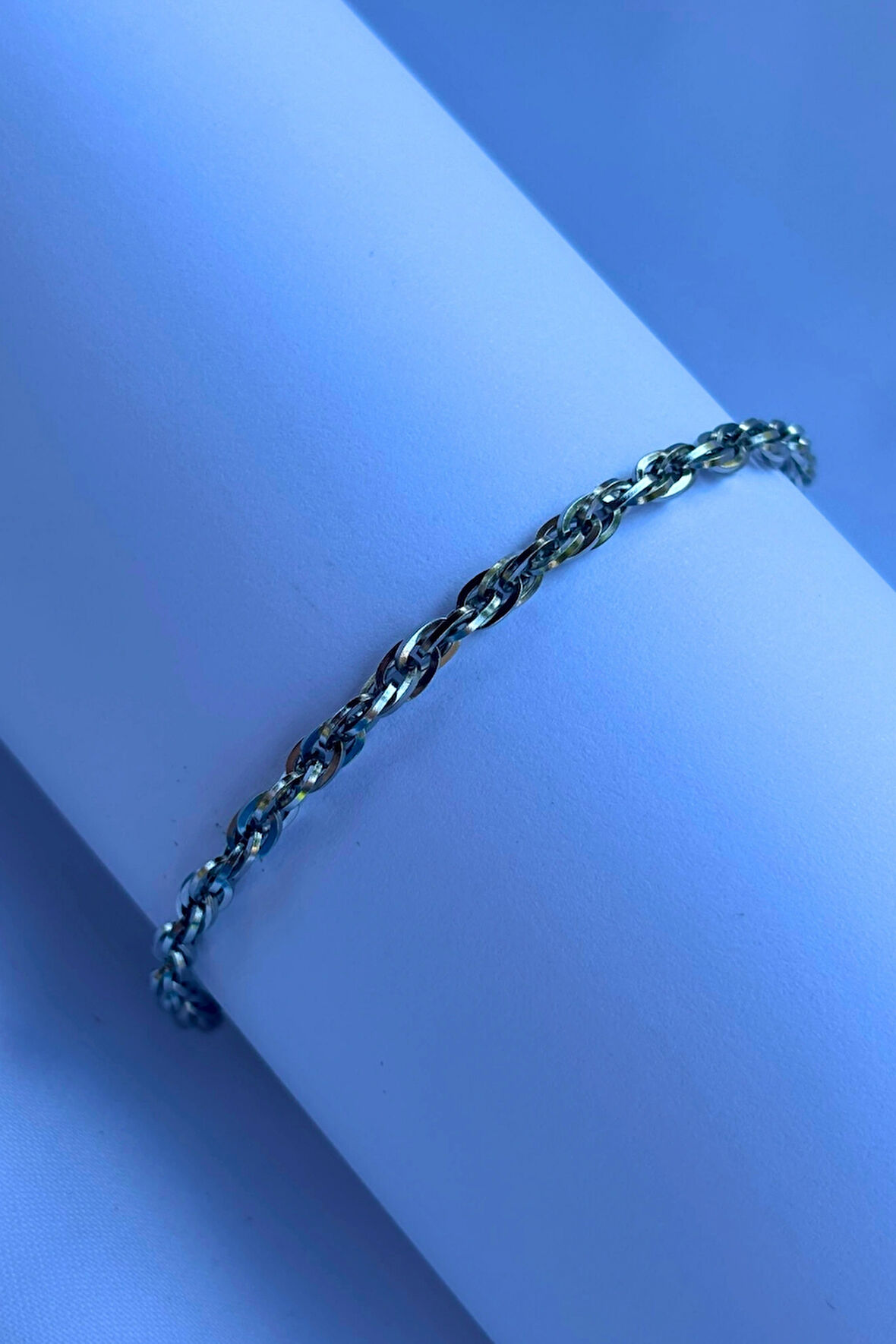 El İşçiliği ile Üretilmiş Paslanmaz Çelik Erkek Bileklik