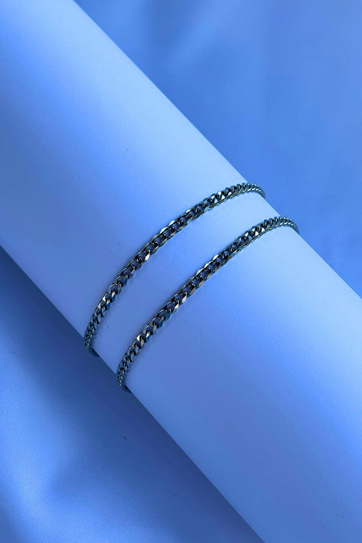 El İşçiliği Paslanmaz Çelik Zincir Erkek Kolye