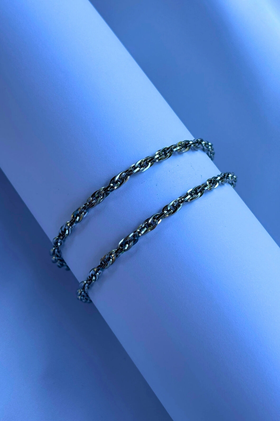 El İşçiliği Paslanmaz Çelik Zincir Erkek Kolye