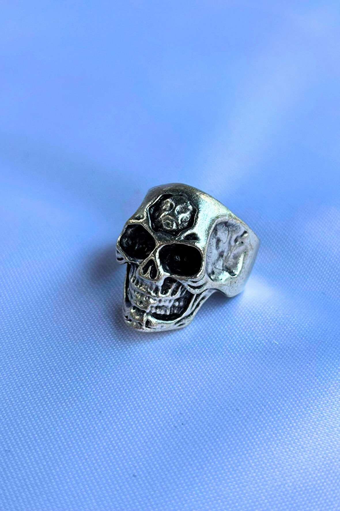 Kuru Kafa Özel Tasarım Maskülen Ayarlanabilir Erkek Yüzük