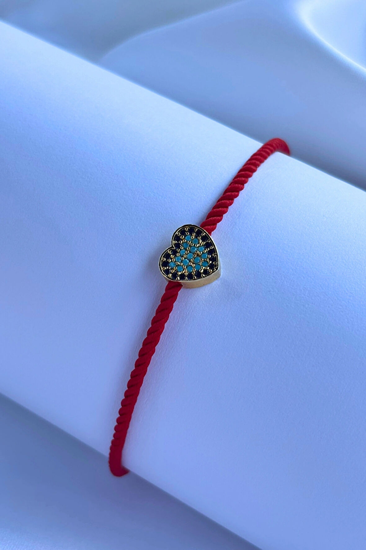 Kalp El Yapımı Ayarlanabilir Tasarım Kadın Bileklik