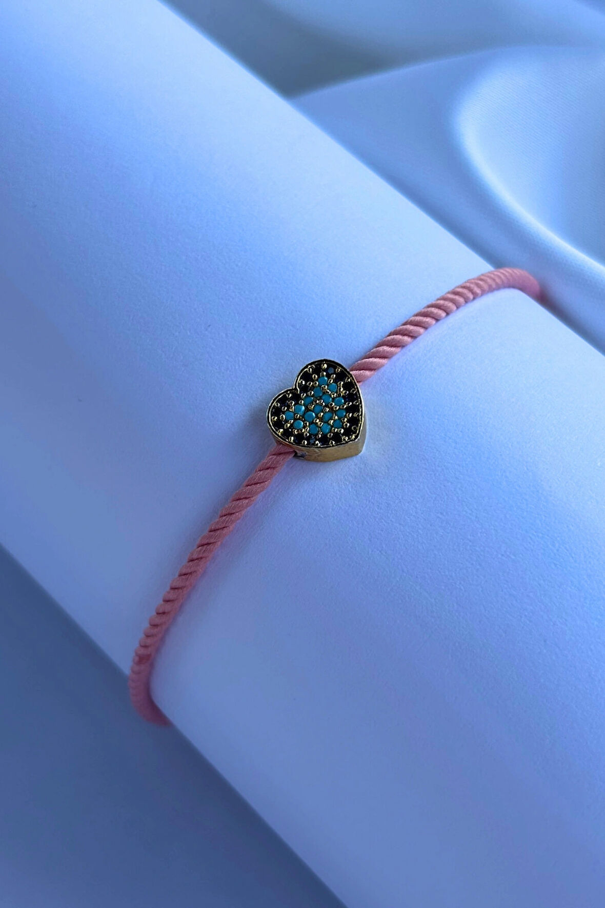 Kalp El Yapımı Ayarlanabilir Tasarım Kadın Bileklik