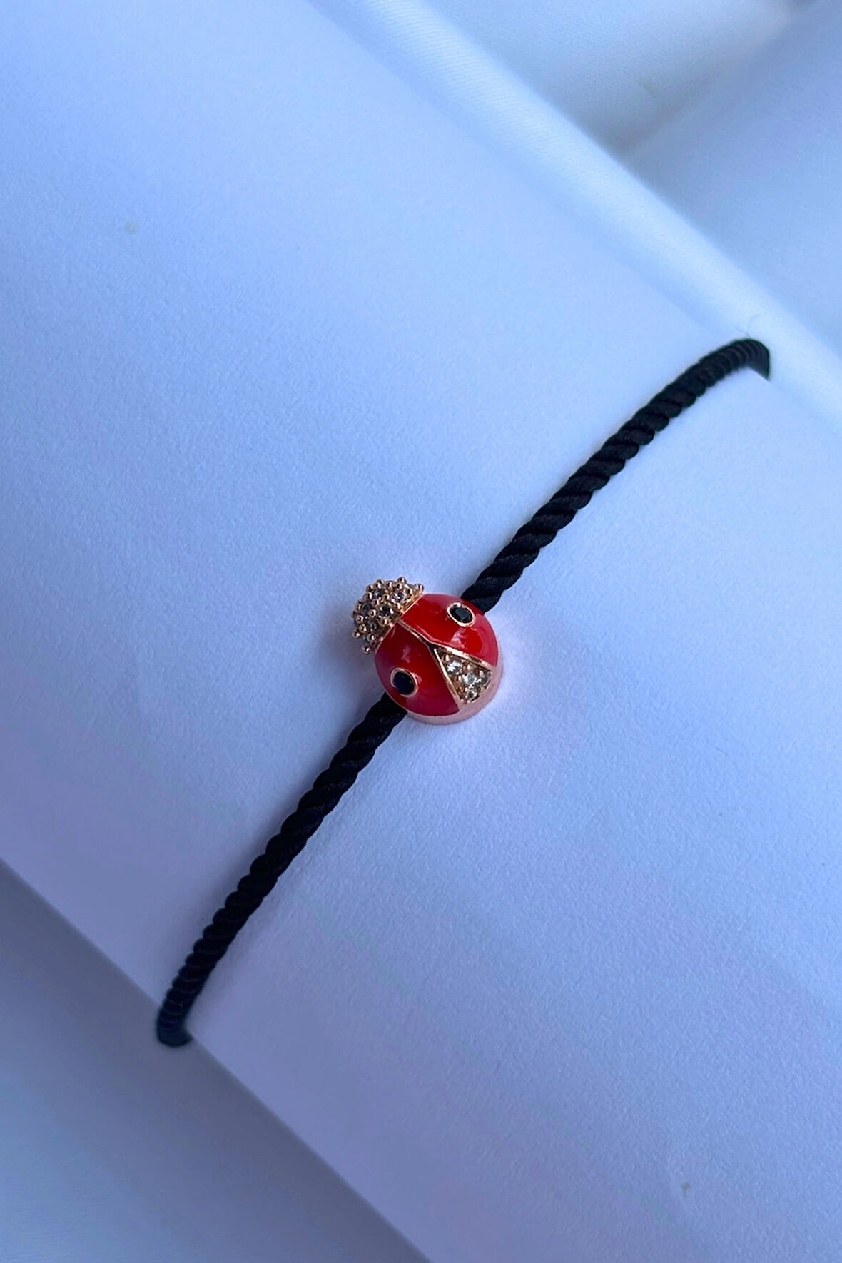 Uğur Böceği El Yapımı Ayarlanabilir Tasarım Kadın Bileklik