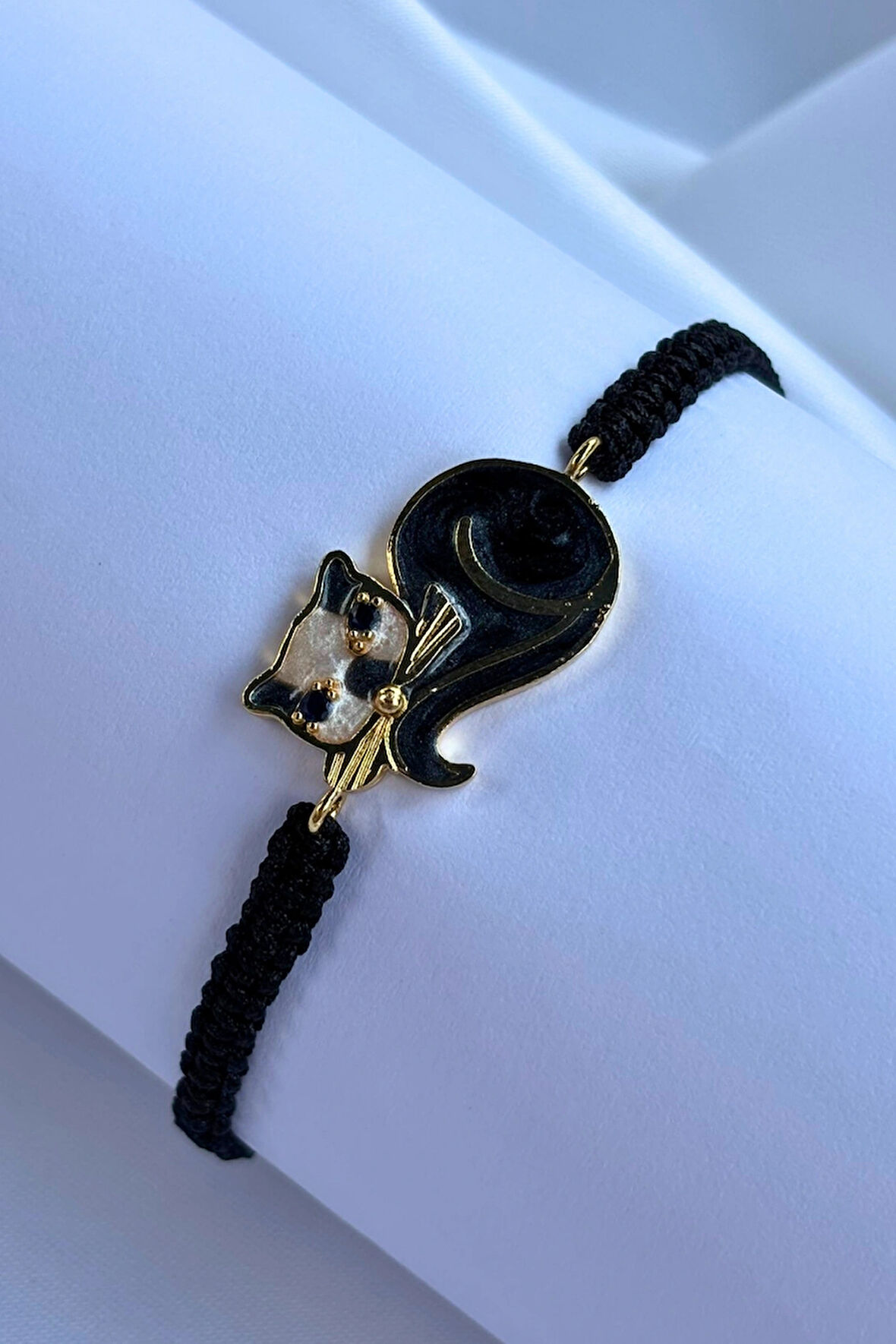 Kedi El Yapımı Ayarlanabilir Tasarım Kadın Bileklik