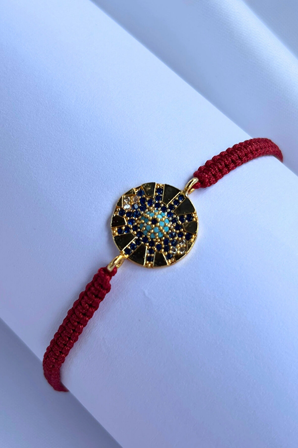 Taşlı Yuvarlak El Yapımı Ayarlanabilir Tasarım Kadın Bileklik