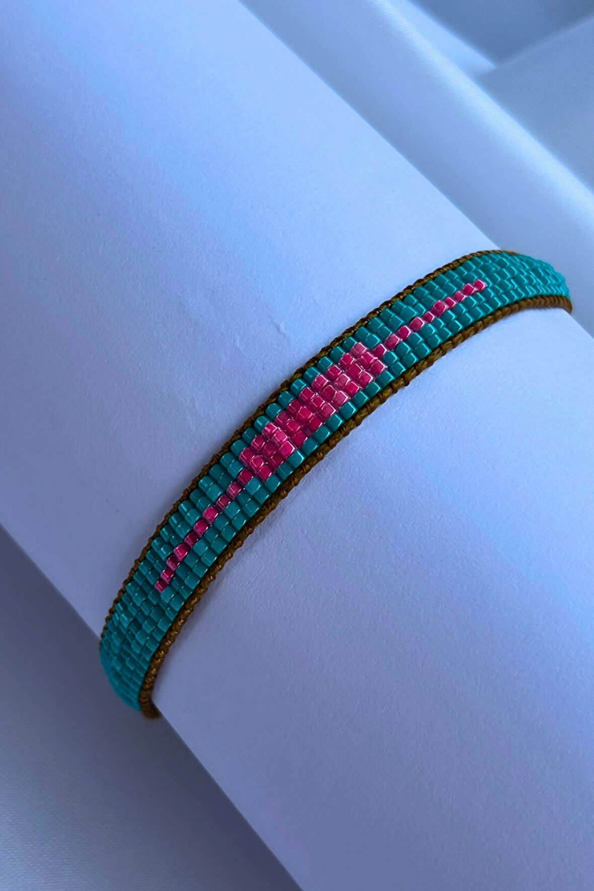 Desenli Miyuki El Yapımı Tasarım Kadın Bileklik