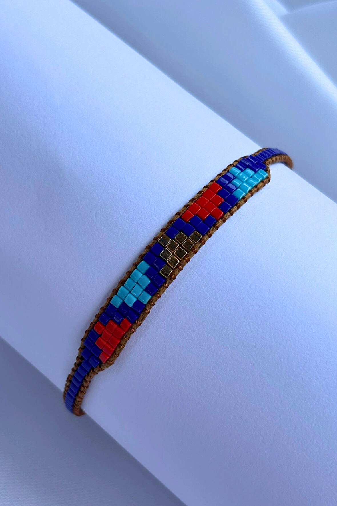 Desenli Miyuki El Yapımı Tasarım Kadın Bileklik