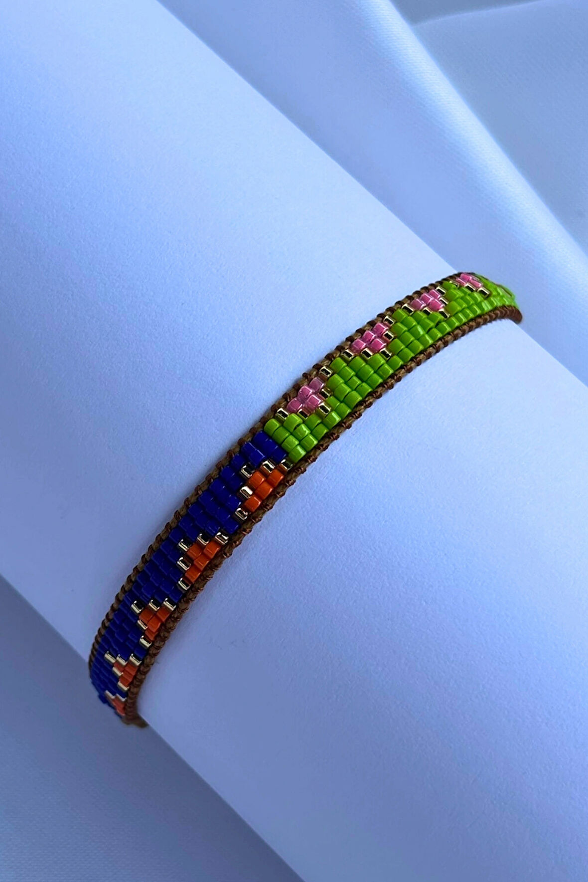 Desenli Miyuki El Yapımı Tasarım Kadın Bileklik