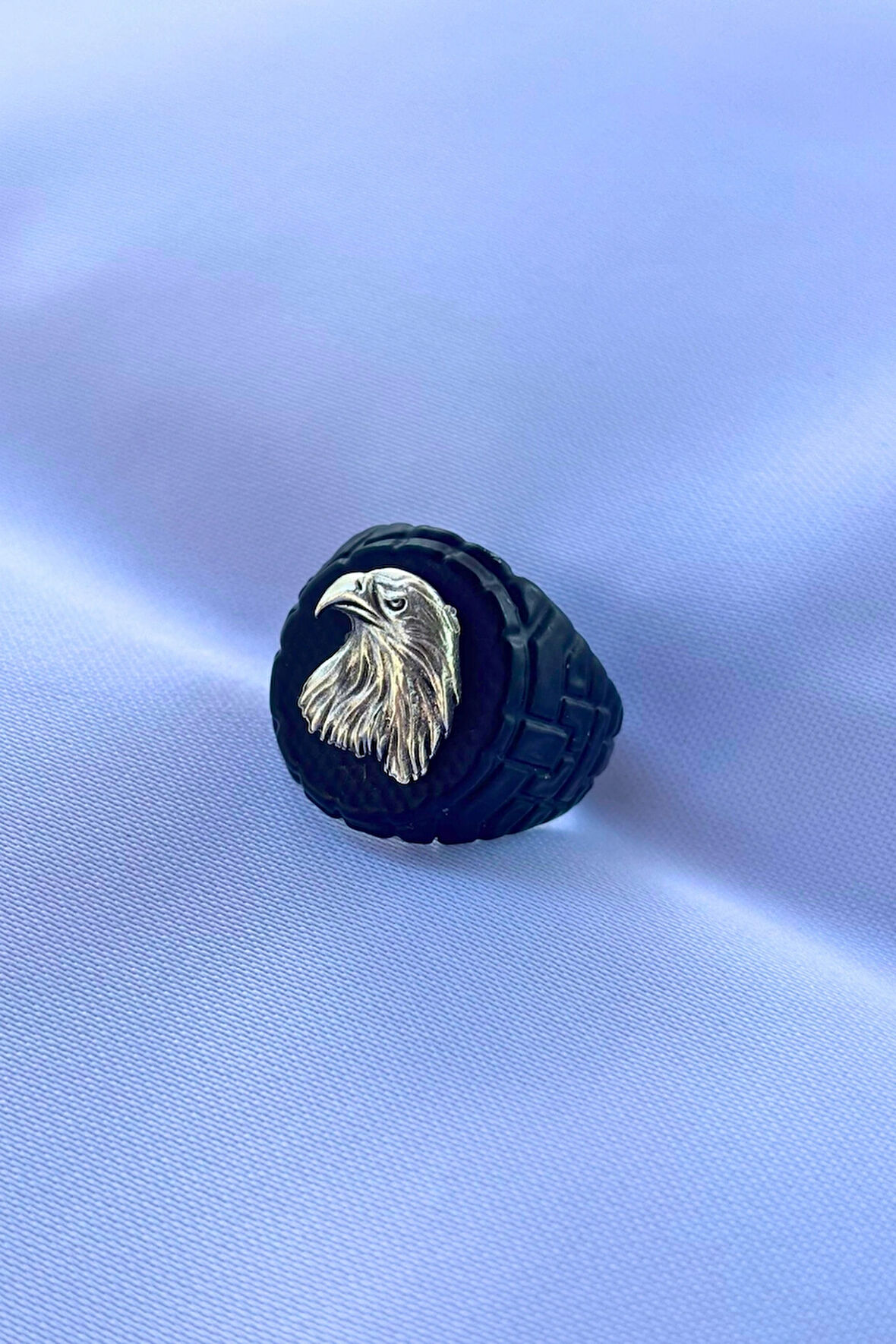 Kartal Figürlü Özel Tasarım Maskülen Ayarlanabilir Erkek Yüzük