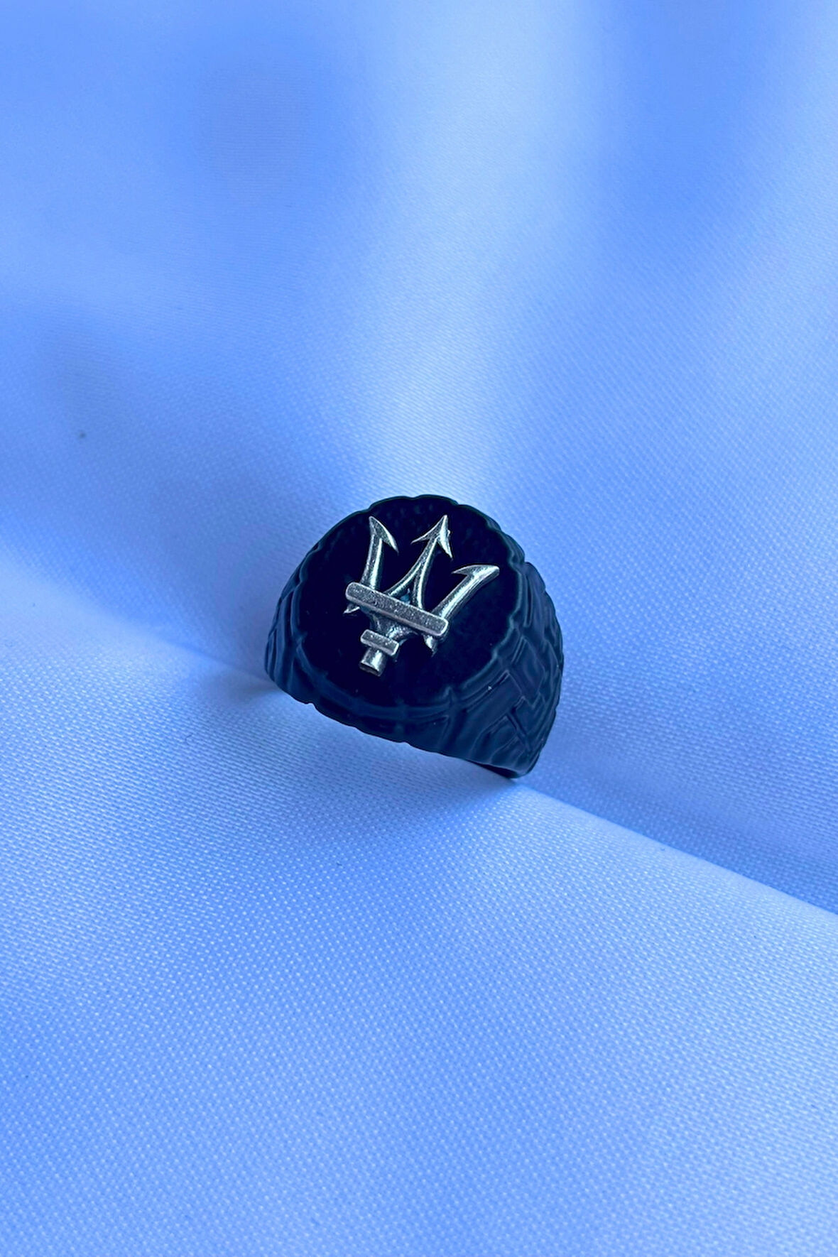 Mızrak Figürlü Özel Tasarım Maskülen Ayarlanabilir Erkek Yüzük