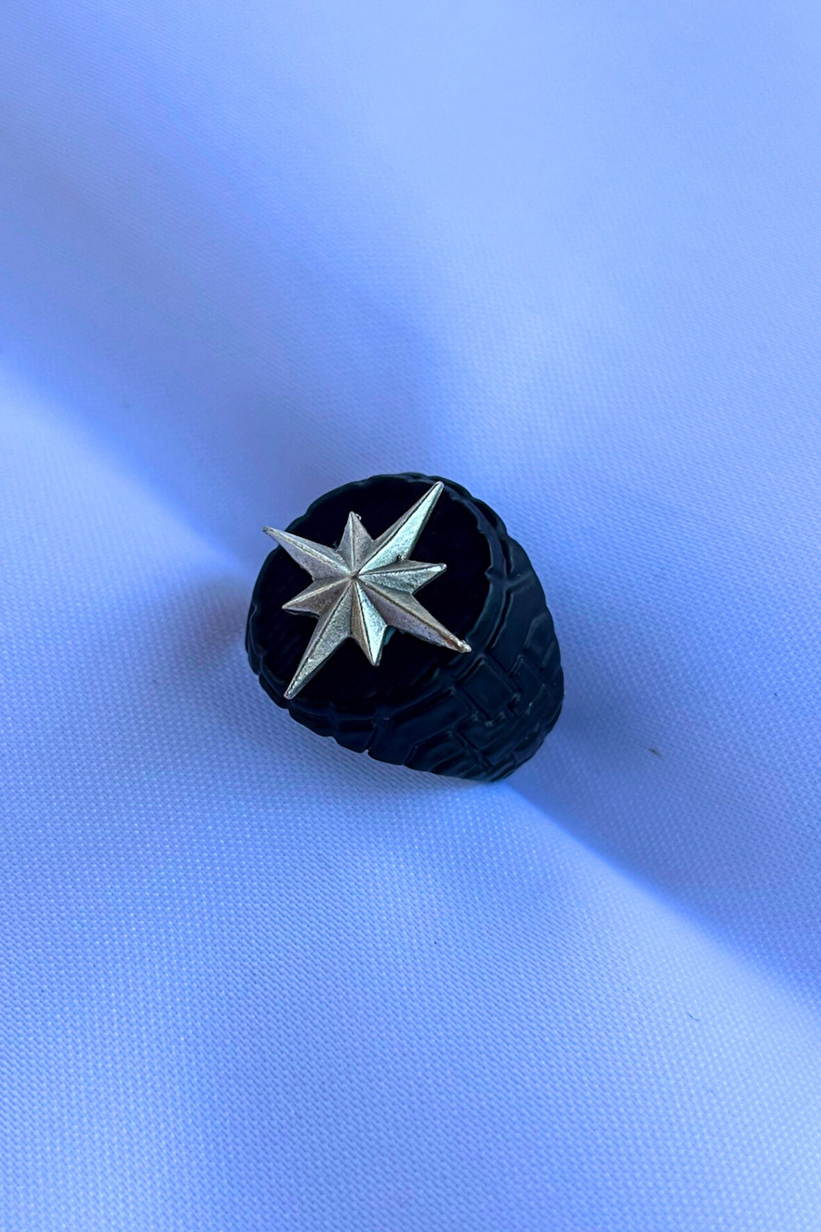 Pusula Figürlü Özel Tasarım Maskülen Ayarlanabilir Erkek Yüzük