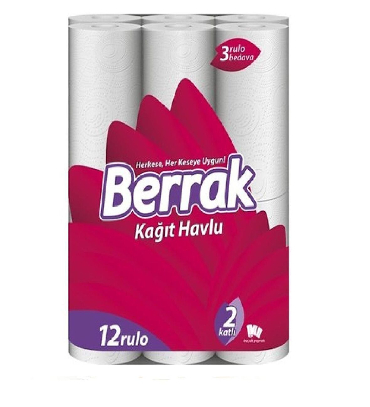 Berrak Kağıt Ultra Havlu Çift Katlı 12 Li 1 Koli ( 4 Adet )