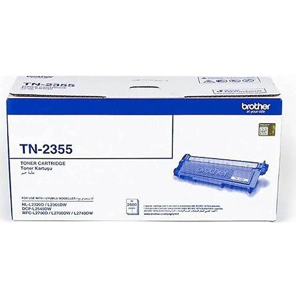 Brother TN-2355 / MFC-L2700dw Orjinal Toner Yüksek Kapasite
