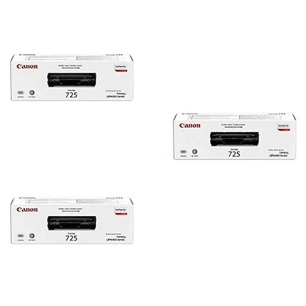 Canon CRG-725 Orjinal Toner 3'LÜ Avantaj Paket